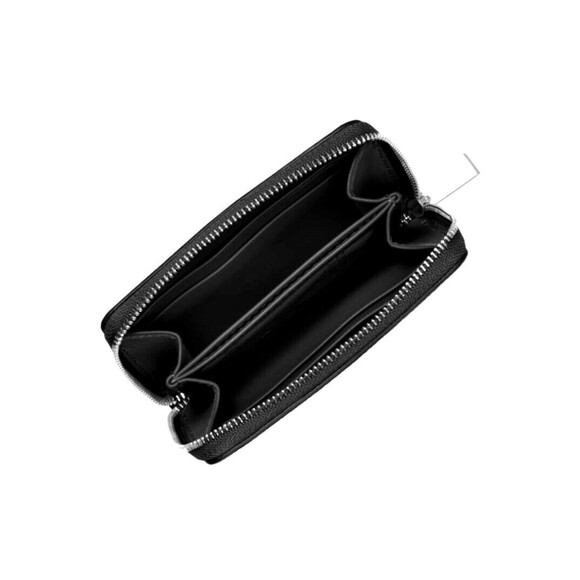 New Michael Kors Small Houndstooth Printed Calf Hair Wallet Black White Multi - Picture 2 of 2